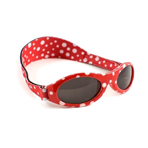 Banz Bubzee Baby Sunglasses - Wrap Around Newborn & Toddler Sunglasses 0-24 Months, 100% UV Eye Protection - Shatter-Resitant Flexible Frame with Strap - Baby Travel, Beach & Holiday Essentials