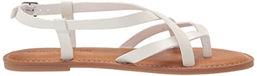 Amazon Essentials Women's Casual Strappy Sandal, White, 6 UK — view 6