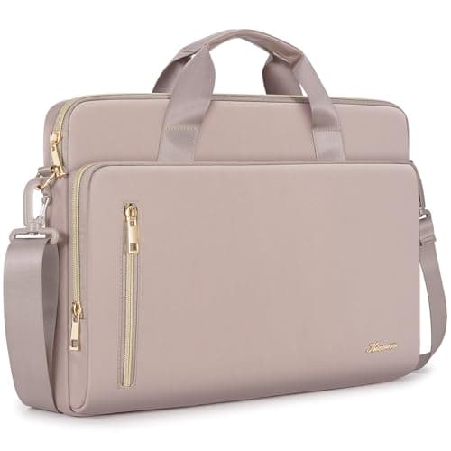 KIZUNA Laptop Bag 15.6 Inch Computer Shoulder Case Sleeve Briefcase For MacBook Air 15 M2/MacBook Pro 16 M3-M1/16 Lenovo Legion Slim 5i Gen 8/Legion Pro 5/Slim 3i/Gaming 3i/IdeaPad 3i/HP,Khaki