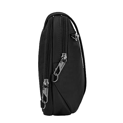 Travelon Women's Anti-theft Tailored East/West Organizer Chrossbody, Onyx, One Size, Anti-theft Tailored East/West Organizer Chrossbody — view 2