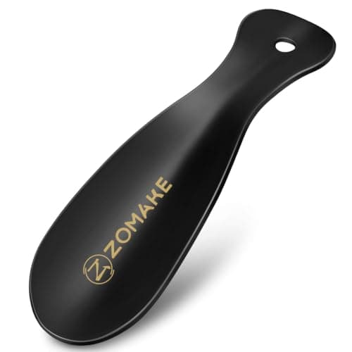 ZOMAKE Metal Shoe Horn, Small Shoehorn for Men Women Kids (1pc 19cm)