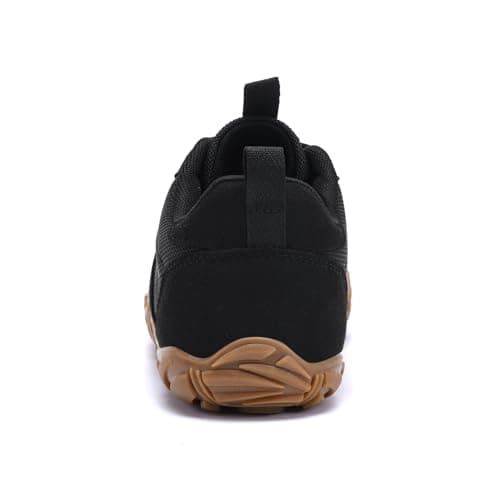 RUFONE Barefoot Hiking Shoes for Women and Men – Minimalist Trail & Walking Sneakers, Wide Toe Box, Non-Slip, Black, 7.5 Wide Women/5.5 Wide Men — view 6