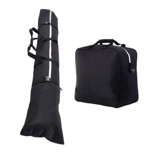 Xawaoa Oxford Cloth Ski Gear Bag, Waterproof Ski & Boot Bag Combo Set