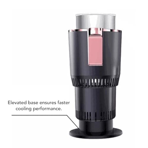 Annadue 2 in 1 Car Cup Warmer Cooler, Auto Heating Cooling Cup Holder for Beverage, Smart Drink Cooler Warmer for Road Trip Car Travel (Purple) — view 5
