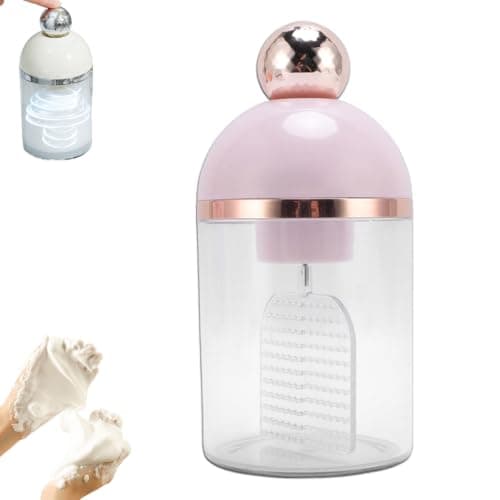 Electric Foaming Soap Dispenser, Portable Automatic Foam Maker (Pink)