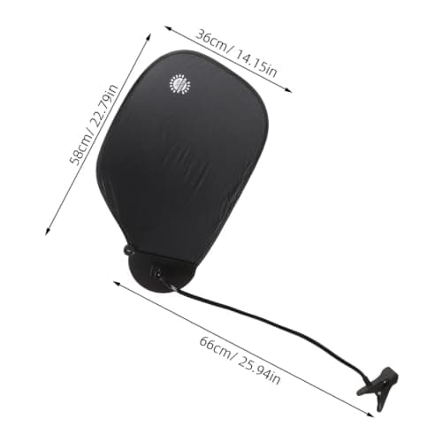 COSMOBETTY Portable Adjustable Laptop Sun Shade with Clip Anti-glare Screen Shield for Outdoor Work and Office Use Light Blocking Umbrella for Laptops and Tablets Collapsible Black Design — view 2