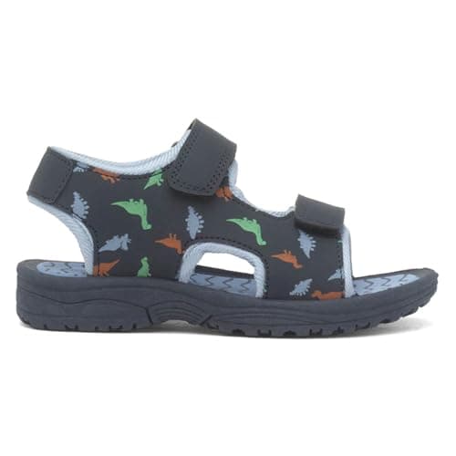 Walkright Colton Boys Blue Dino Easy Fasten Sandal - Size 5 Child UK - Blue — view 2