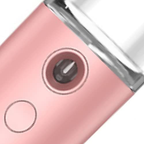 Odorkle Nano Facial Mist Sprayer, ABS USB Rechargeable Portable Face Humidifier, 150mAh Pocket Size Nano Hydration Device with 14 Minute Mist for Dry Skin Travel Office Spa (Pink) — view 4
