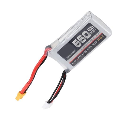 Dilwe RC Lipo Battery RC Battery Lipo Stable 75C 550mah for 550mah XT30 Plug for Remote & App Controlled Vehicle Batteries (3S — view 2