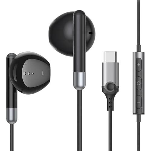 BENEWY In-Ear Headphones, Type C Earphones Wired Earbuds with Microphone