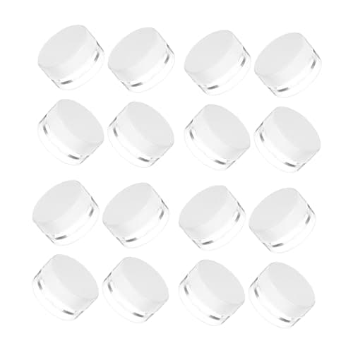 20 Pack 3g Plastic Cosmetic Cream Jars Lids for Travel Use
