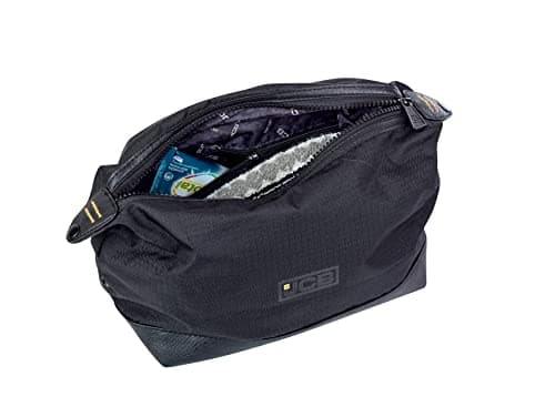 JCB - Black Rip Stop Nylon PVC Base Waterproof - Travel Wash Bag - Zipped Travel Bags for Men - Travel Accessories - JCBWB02 — view 3