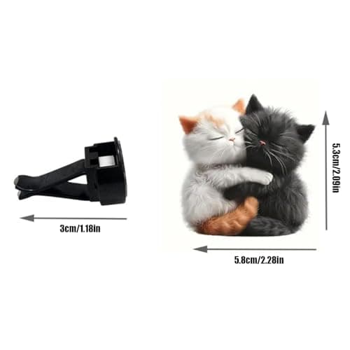 Car Vent Clip Air Freshener Cute Cat Decorative Eliminator — view 5