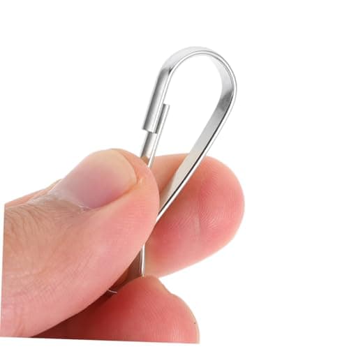 ibasenice 15pcs Flagpole Snap Hook Clips Silver Metal Quick Release — view 4