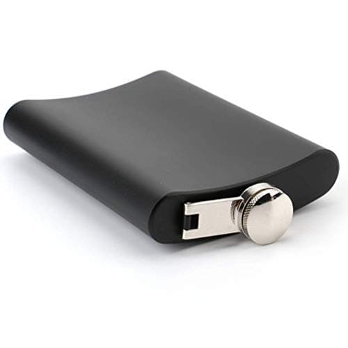 Lawei 4 Pack Stainless Steel Black Hip Flask Set Leakproof Flask with 4 Free Bonus Funnel - 240ml/ 8 oz — view 4