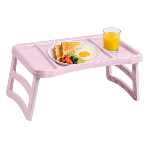 Breakfast Folding Tray with Legs, Raised Edge Laptop Table