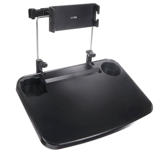 SIXTOL CAR TABLE 1 | Car Back Seat Table | Car Table for Back Seat Passenger | Car Phone Holder | Folding Table for Car Back Seat | Organiser for Drinks and Food | Car Multifunctional Table Foldable
