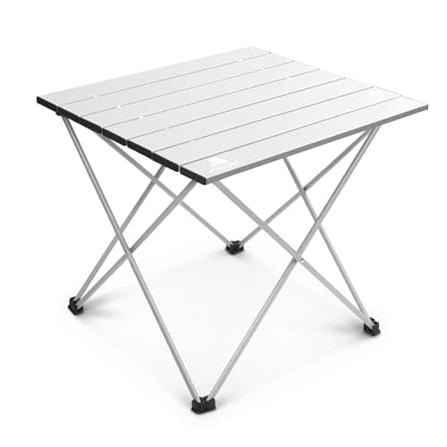 Voyager Camping Table – Foldable Outdoor Table with Adjustable Height, Extra Storage, Quick Setup, Lightweight & Durable – Compact Table for Camping, Picnic & Travel – medium 43x40x40cm