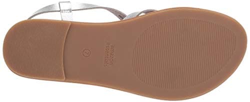 Amazon Essentials Women's Casual Strappy Sandal, Silver, 6 UK — view 4