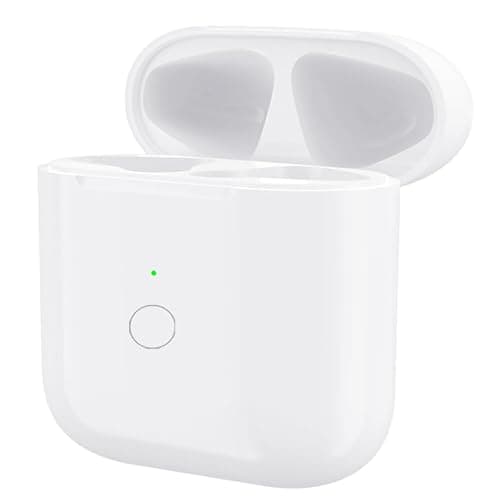 AIRCASES Wireless Charging Case Only for Air Pods 1st 2nd gen, Charger Case Compatible with Air Pods 1/2 Gen Replacement Charger Cases, Support Bluetooth Pairing& Sync Button, Earbuds Not Included