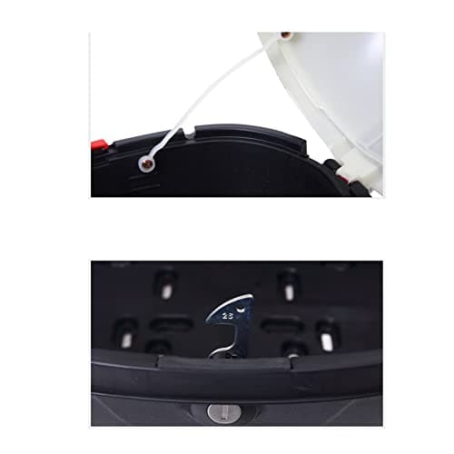 KIMISS Motorcycle Tail Box, Trunk Luggage Top Lock Storage Rear Box Helmet Luggage Storage Top Case Large Capacity Universal for Electromobile (Jewelry Blue Large Size) — view 2