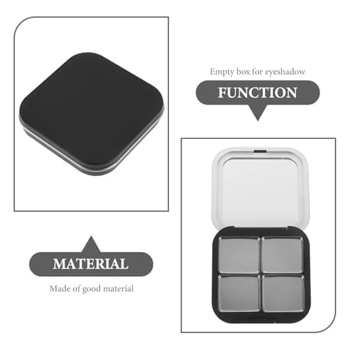 LALAFINA Empty Eyeshadow Palette Set 2 pcs Refillable Makeup Containers with 8 Iron Trays Compact Magnetic Eyeshadow Box for Blush Lipstick Eyebrow Powder Travel and Daily Use — view 4