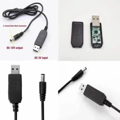 Honseadek USB Power Boost Cable, 5V To 6V/9V/12V Step-Up Converter With 8 DC Heads, 6W-7W Output For Routers, Dashcams, LED Lights, Portable Travel Use(5V5.5 * 2.1mm) — view 6