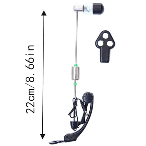 LED Night Fishing Rod Bait Alarm, Fishing Rod Bite Bait Alarm,Portable Fishing Alarm Adjustable Fishing Accessories - ABS Headlight Screw Button Bite Bait Alarm — view 5