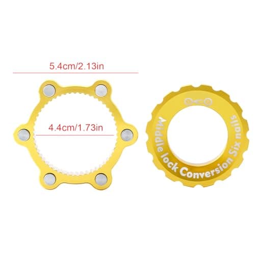 Center Lock Adapter – Universal 54 x 44 mm 6 Hole Disc Brake Adapter | for Camping, Hiking, Survival, Travel, — view 5