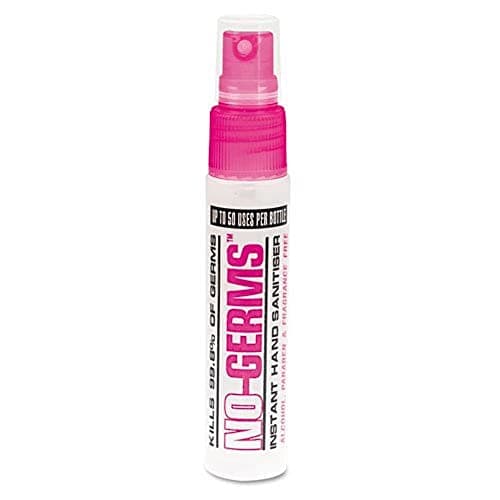 No-Germs 856565000845 Hand Sanitiser Spray Bottle, 25 mL