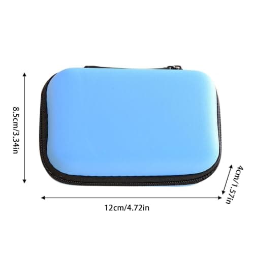 znainnoth Storage Pouch 12x8.5x4cm EVA Travel Case with Secure Zip Closure — view 4