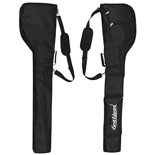 Portable Sunday Pencil Bag, Foldable Golf Club Carry Bag, Waterproof Training Case, Holds 7-12 Clubs — view 2