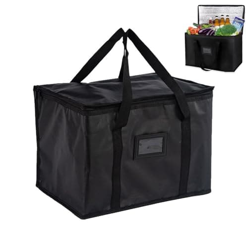 Food Delivery Bag,50L Soft Cool Bag,Foldable Cool Box Insulated Picnic Bag