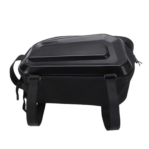 doorslay Bike Rack Bag, 10L Large Capacity Rainproof Commuter Travel Outdoor Bike Saddle Bag with Reflective Strips, for Rear Rack Storage Black (YA693)