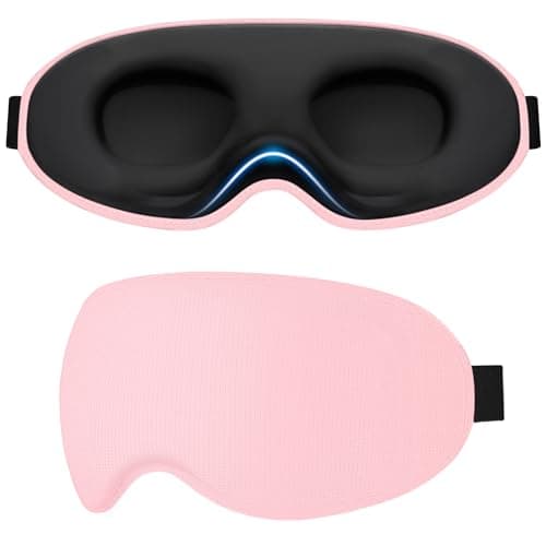 Gritin 100% Blackout Sleep Eye Masks for Women&Men, Side Sleepers Friendly