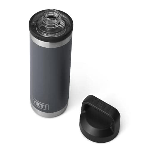YETI Rambler 18 oz (532 ml) Water Bottle with Chug Cap, Charcoal