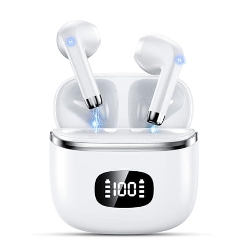 Wireless Bluetooth Headphones, Bluetooth 5.3 Earphones with ENC Reduction