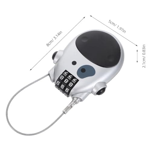 2pcs Snowboard Steel Cable Combination Lock with Retractable Wire — view 2