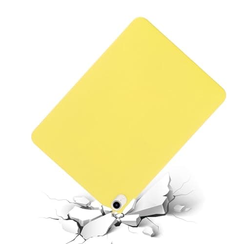 FlexiSlate Case for iPad Mini 7 (A17 Pro) 2024 / iPad Mini 6 2021,Skin-Friendly Soft Feel Liquid Silicone Utral-Slim Shockproof Cover,Stain-Resistant & Non-Slip (Yellow) — view 4