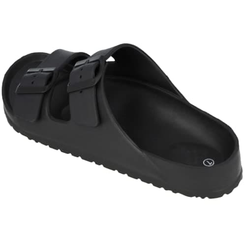 Yinka Shoes Mens Double Buckle EVA Sandals Black UK 10 — view 3