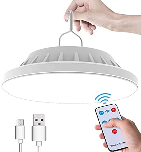 WholeFire USB Solar Camping Light with Remote Control - Hanging Tent Light