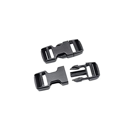 Baikeen Quick Side Release Buckles 25mm Heavy Duty Plastic Clips Belt Buckle Snap Clasp Backpack Buckle Replacement Dual Adjustable No Sewing for srrap(25mm,2sets)