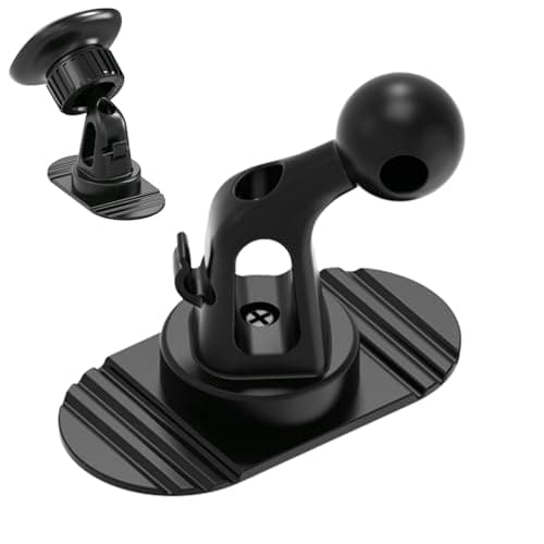 Car Phone Holder Mount - Ball Head Dashboard Phone Holder,Car Phone Base for Dash, 360° Rotation, Sturdy, Shock Absorbing