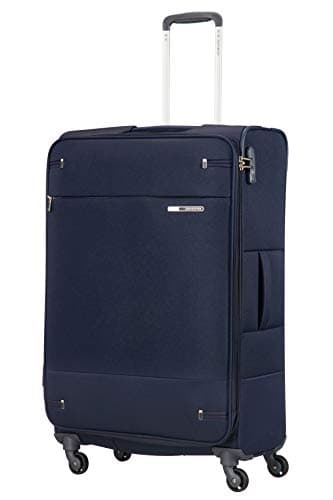 Samsonite Base Boost - Soft Luggage Suitcase 78 cm Large, Trolley Case with 4 Wheels, TSA Lock, Lightweight & Expandable, 105 L, Navy Blue — view 3