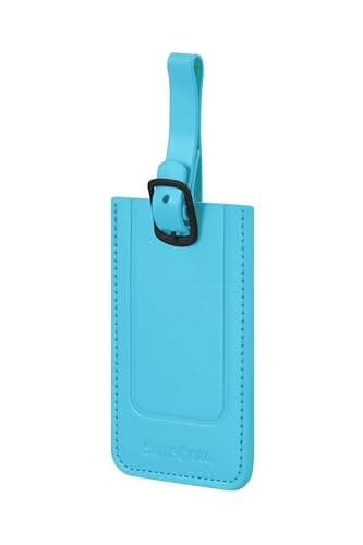 Samsonite TA Revolution - Luggage Tag Set (2 Pieces), Tags for suitcases and Bags, with Adjustable Strap, Address Card, Privacy Flap, Blue (Vivid Blue)
