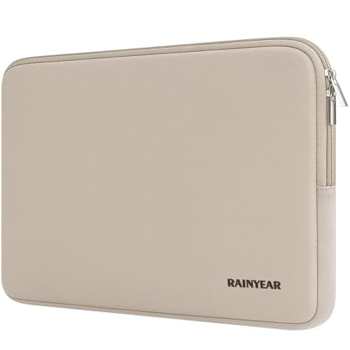 RAINYEAR 13 Inch Laptop Sleeve Protective Carrying Case, Khaki