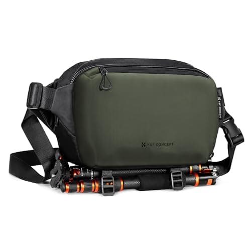 K&F CONCEPT 2 in 1 Sling Bag Everyday Shoulder Bag & Multifunction Photography Crossbody Camera DSLR Backpack Portable Bag