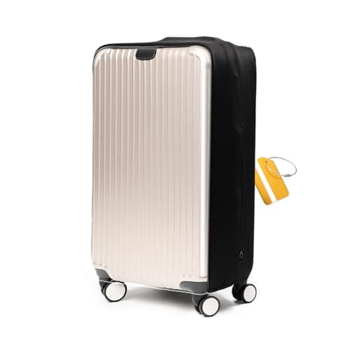 OrgaWise Clear TPU Luggage Cover, for Suitcase TSA Approved Transparent Suitcase Cover Protector Fit 18-32 Inch Luggage