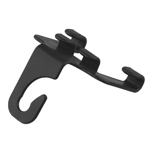BEAZOOM ABS Car Headrest Hook 4 Pack with Phone Holder for Seat Back Hanger for Handbag Coat Black — view 4