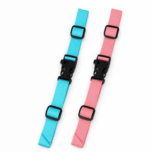 DCYQAIN 2Pcs Adjustable Backpack Chest Straps Non-Slip Quick Release Sternum Straps Extender for Adult Rucksacks Outdoor Travel Hiking Jogging Commuting Blue Pink